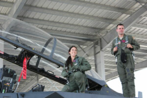 Alexis DeJoria flies with the USAF