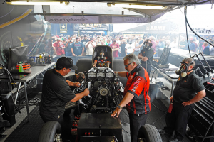 Patron Funny Car warm up in Englishtown