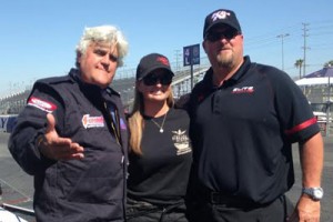 Erica Enders and Jay Leno