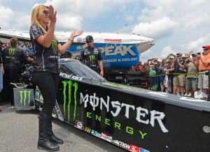 Brittany Force unveils new Monster Energy Top Fuel Dragster