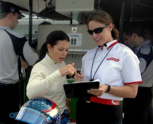 Cara Adams and Danica Patrick