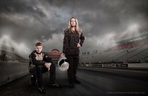 Ashley and her brother make up Strickland Racing