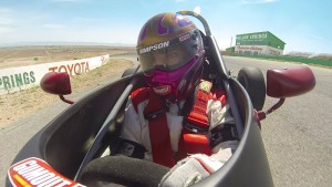 Leah Pritchett in Formula Ford competiton