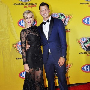 Courtney Force and Graham Rahal on NHRA Red Carpet