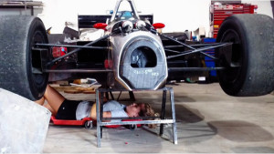 Mianna Wick at work on Indycar
