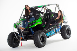 Teryx Girls Sara Price and Erica Sacks with their new UTV