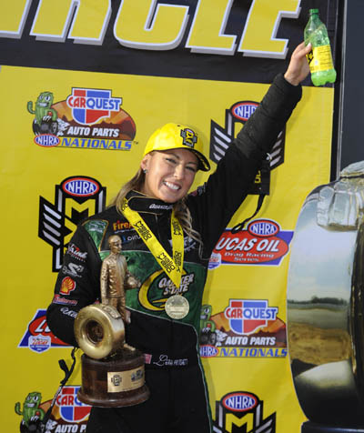 First win in Top Fuel for Leah Pritchett
