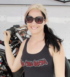 A relaxed pace for Pro Stock Motorcyle's Katie Sullivan