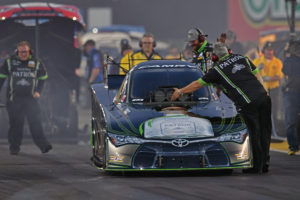 Alexis Dejoria injured in first round accident