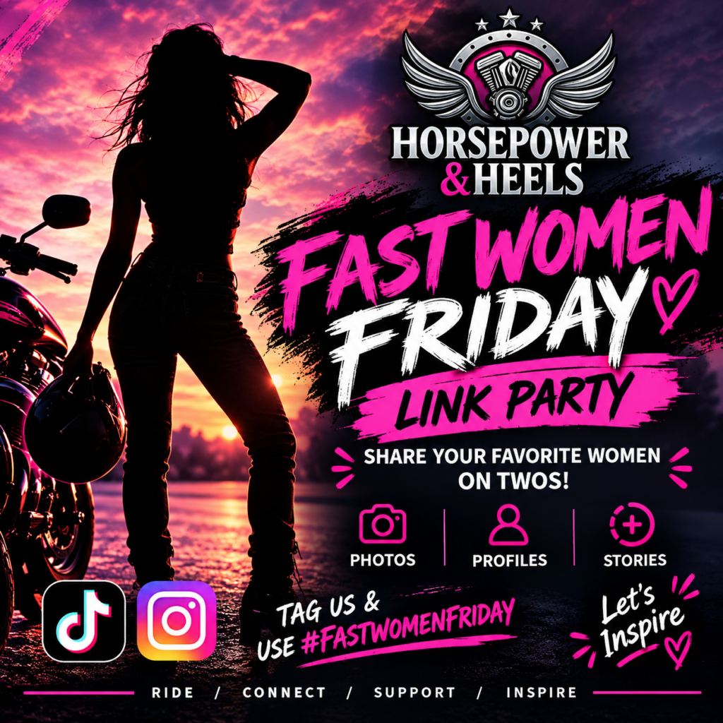 Fast Women Friday is back! Discover, share and celebrate women in motorcycles, motorsports, automotive and the gearhead community with Horsepower & Heels.
