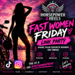 Fast Women Friday is back! Discover, share and celebrate women in motorcycles, motorsports, automotive and the gearhead community with Horsepower & Heels.